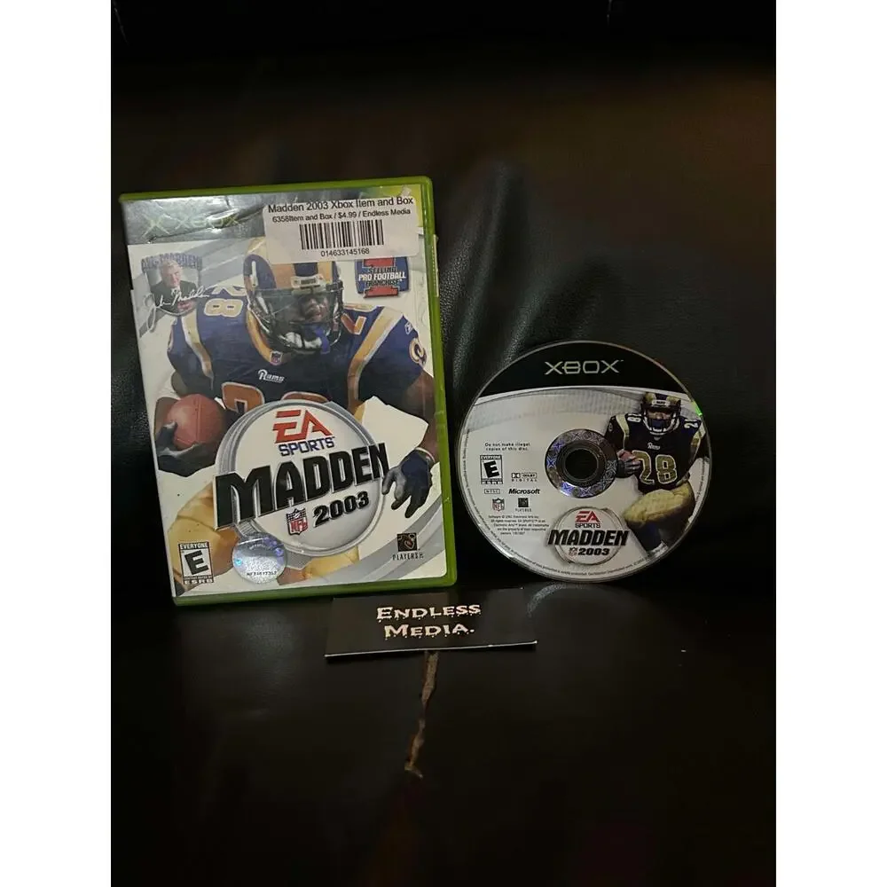 Madden 2003 Microsoft Xbox Item and Box Video Game